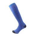 Wholesale Professional Basketball Sport Custom Compression Socks Blue